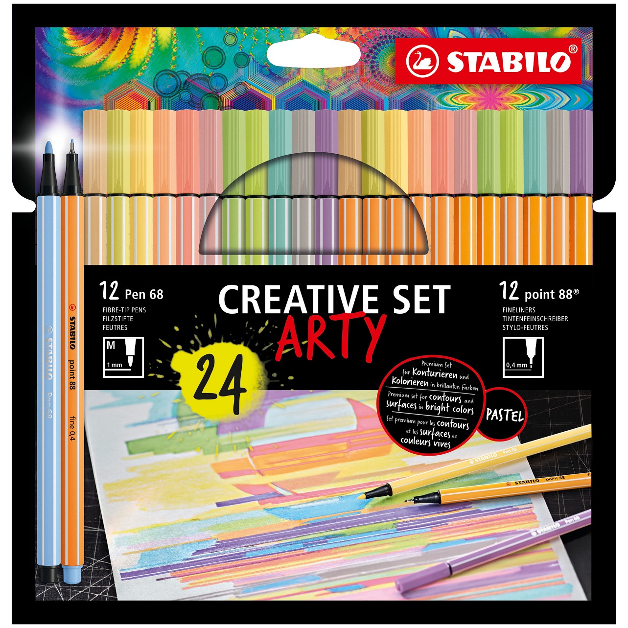 STABILO ARTY SET 24 KOM 8868241206 - Knjižara Riznica Beograd