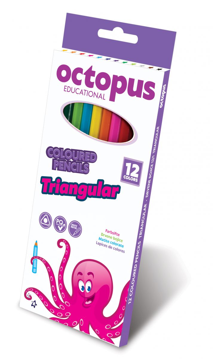 OCTOPUS DRVENE BOJE 12KOM - Knjižara Riznica Beograd