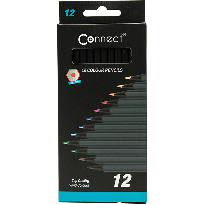 CONNECT DRVENE BOJE BLACK 12KOM - Knjižara Riznica Beograd