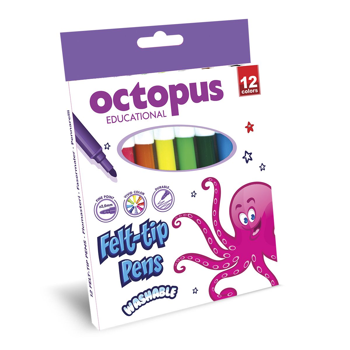 OCTOPUS FLOMASTERI 12KOM - Knjižara Riznica Beograd