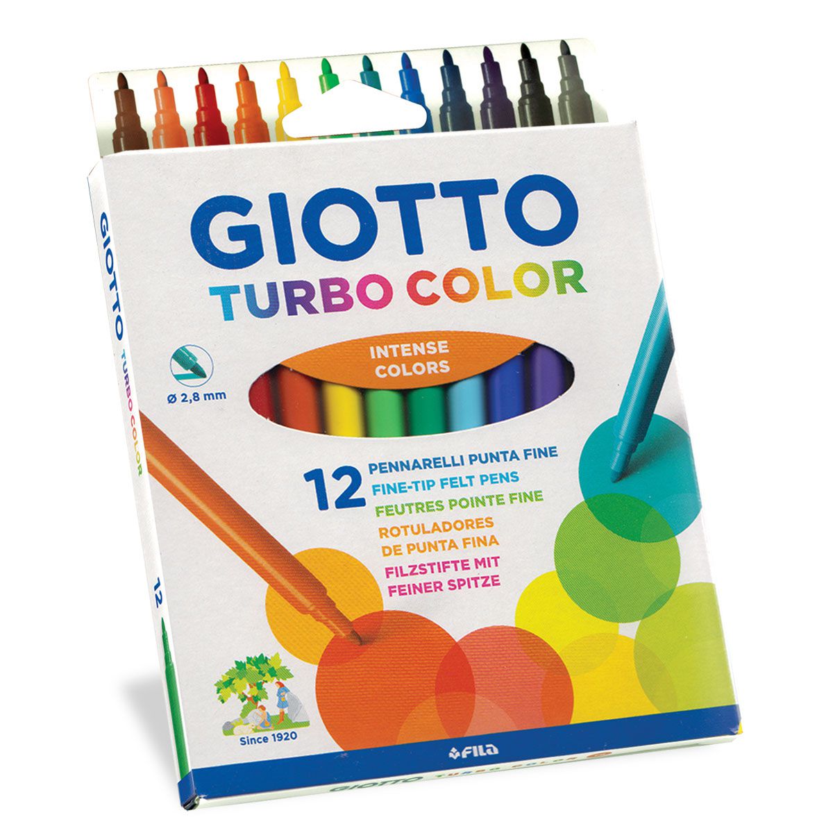 GIOTTO TURBO COLOR FLOMASTERI 12KOM - Knjižara Riznica Beograd