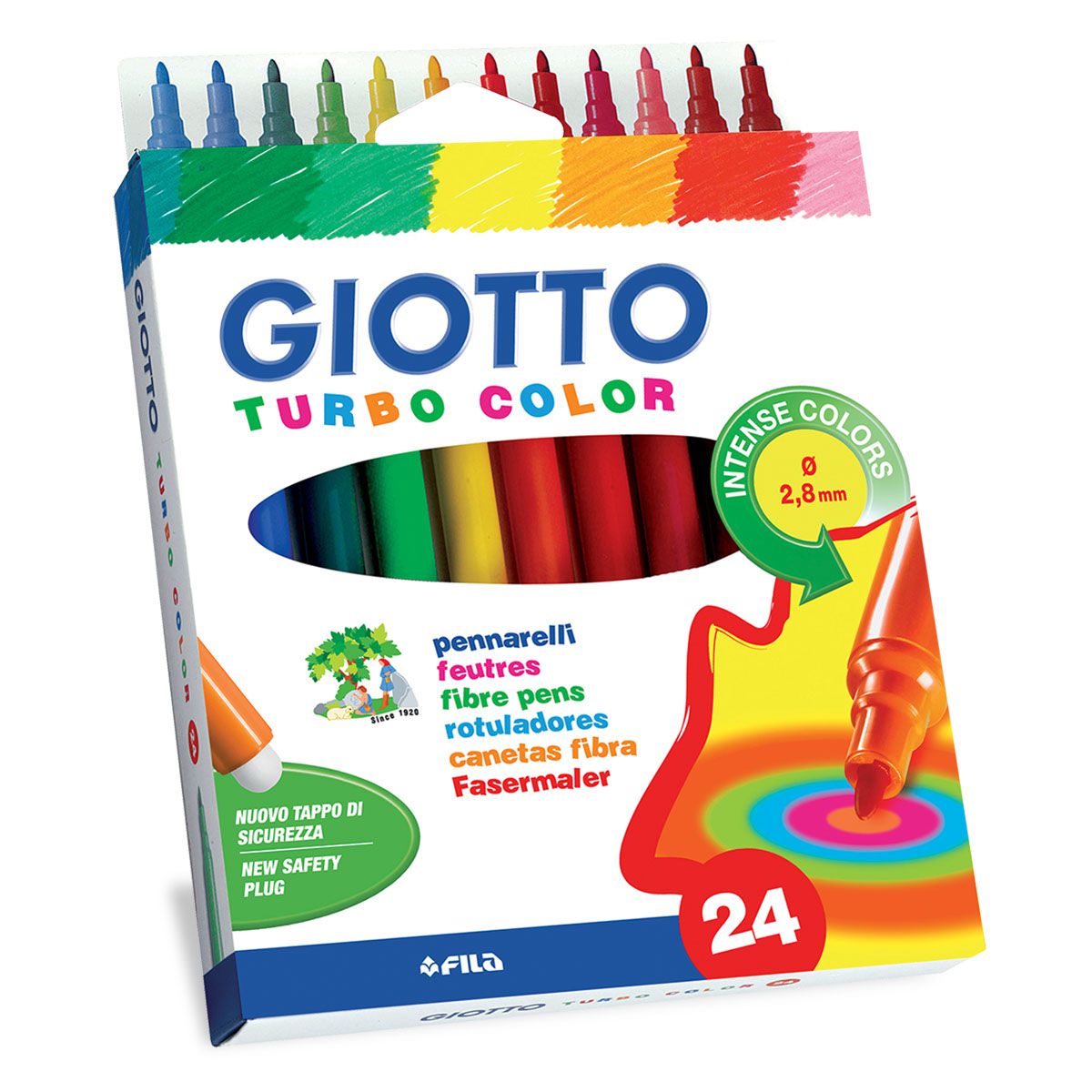 GIOTTO TURBO COLOR FLOMASTERI 24KOM - Knjižara Riznica Beograd