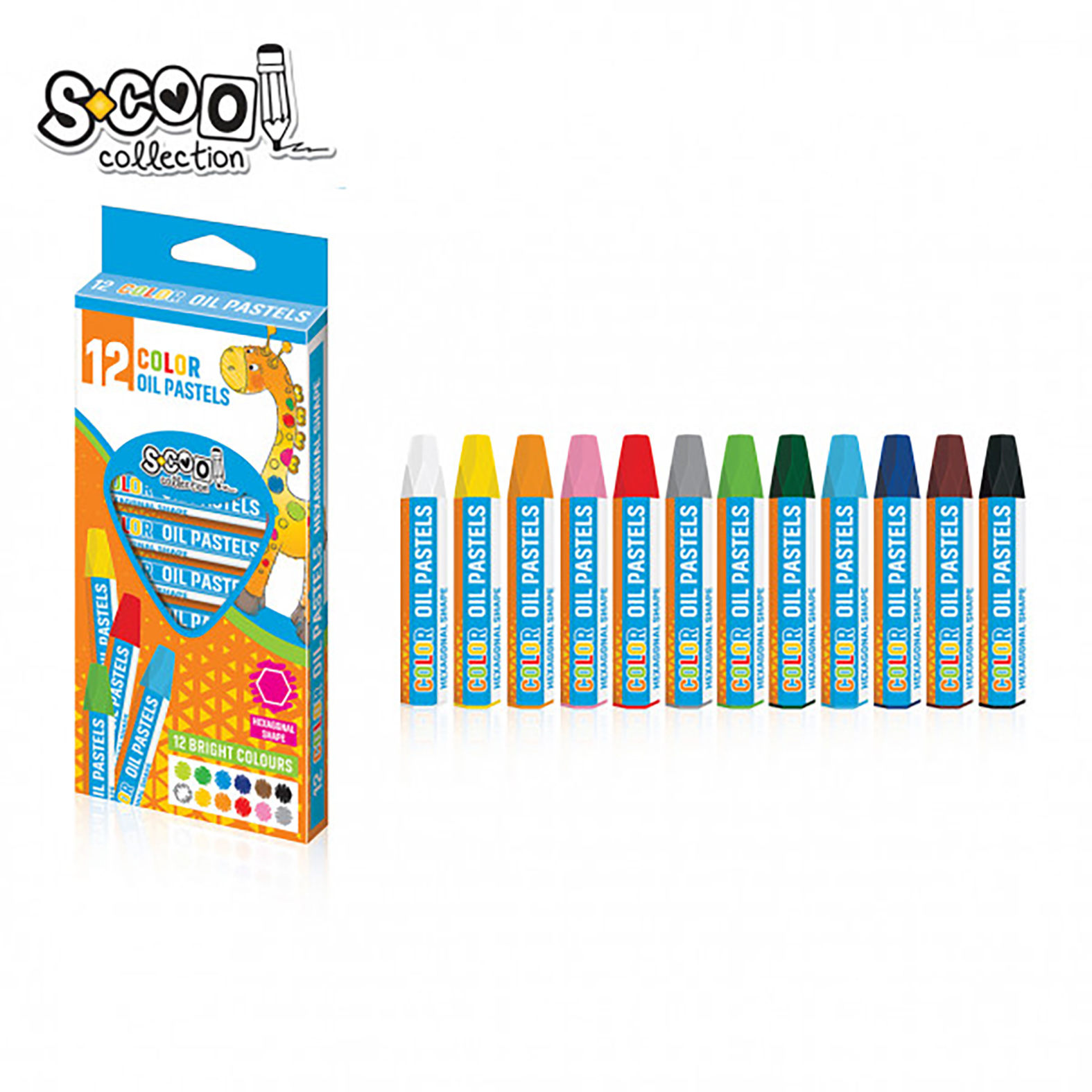 SCOOL ULJANI PASTEL 1/12 SC1616 - Knjižara Riznica Beograd